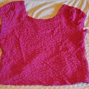 Anthropology Maeve Fuchsia Textured Blouse